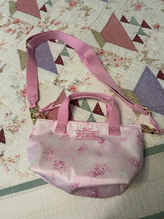 LoveShackFancy Handbags - Pink love shack fancy collab mini purse rose print